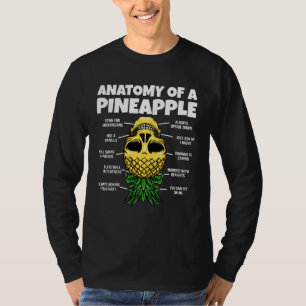 Anatomy Of A Pineapple Upside Down Pineapple Swing T-Shirt