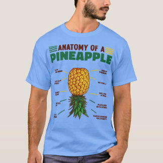 Anatomy of a Pineapple Upside Down Pineapple  T-Shirt