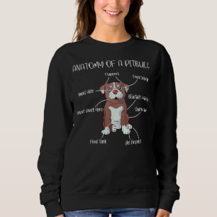Anatomy Of A Pitbull Dog Lover 58 Sweatshirt