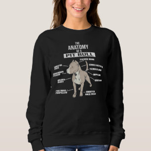 Anatomy Of A Pitbull Hound Breed Dog Sweatshirt
