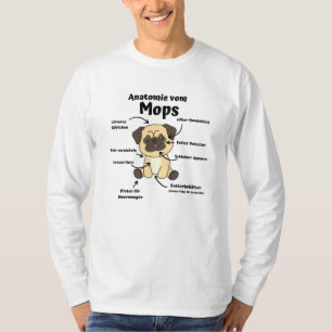 Anatomy Of A Pug Sweet Dogs Funny Puppy T-Shirt