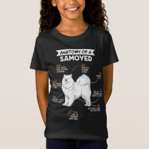 Anatomy Of A Samoyed Dog Funny Dog Lover Gift T-Shirt