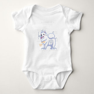 Anatomy Of A Samoyed Funny Dog Body Baby Bodysuit