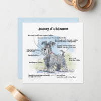 Anatomy of a Schnauzer Notecard