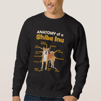 anatomy of a Shiba Inu for her and him Sweatshirt