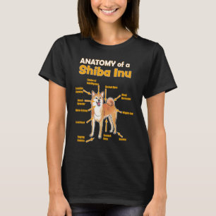anatomy of a Shiba Inu for her and him T-Shirt