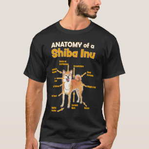 anatomy of a Shiba Inu for her and him T-Shirt