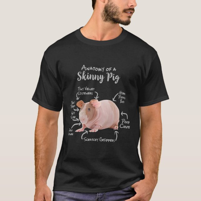 Anatomy of a Skinny Guinea Pig  T-Shirt (Front)