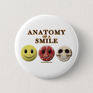 Anatomy of a Smile 6 Cm Round Badge