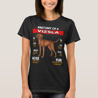 Anatomy Of A Vizsla Dogs Lovers T Shirt