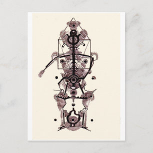 Anatomy of an artist postcard