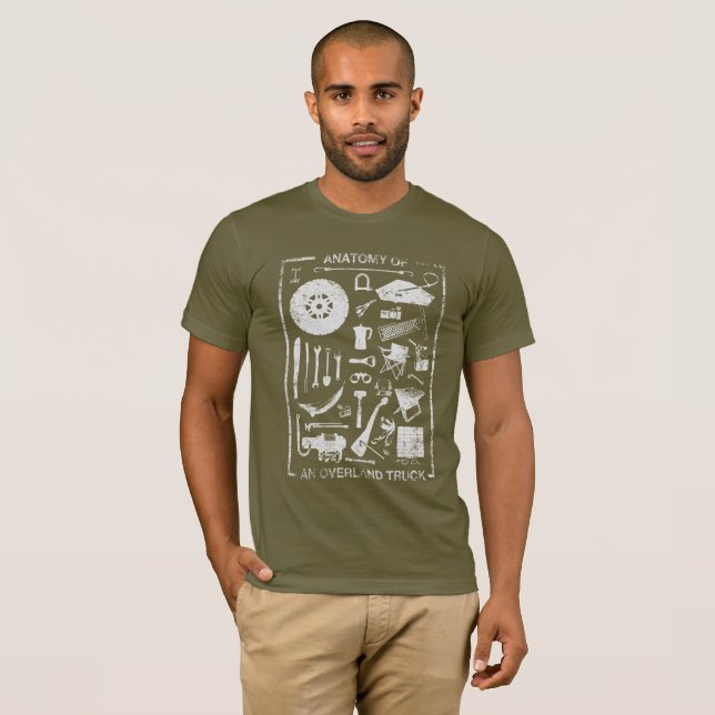 Anatomy of an Overland Truck T-Shirt (Front Full)