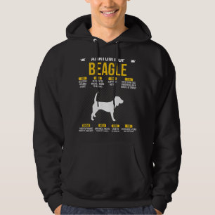 Anatomy Of Beagle  Dog Hoodie