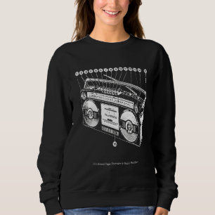 Anatomy Of Boombox Retro 80s 90s Ghetto Blaster Hi Sweatshirt
