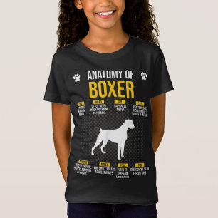 Anatomy Of Boxer Dog Lover T-Shirt
