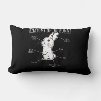Anatomy Of Bunny - Cute Rabbit Pet Love Lumbar Cushion