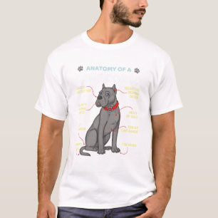Anatomy Of Cane Corso Italian Mastiff Dog Owner T  T-Shirt