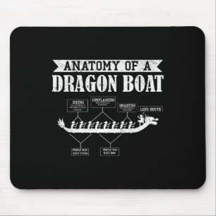 Anatomy Of Dragon Boat Racing Lover Boats Racer Bo Mouse Pad