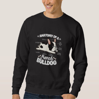 Anatomy Of French Bulldog Dog Sweatshirt