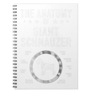 Anatomy of Giant Schnauzer Dog Lover  Notebook