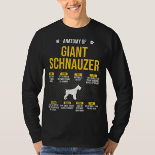Anatomy Of Giant Schnauzer Dog Lover T-Shirt