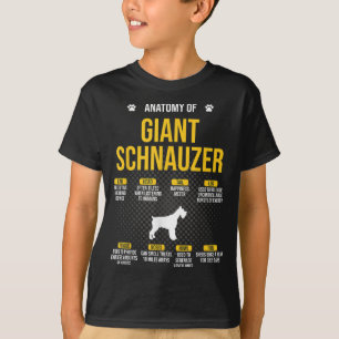 Anatomy Of Giant Schnauzer Dog Lover T-Shirt