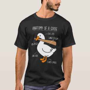 Anatomy of Goose Farm Duck Honk Bonk Gander Funny T-Shirt
