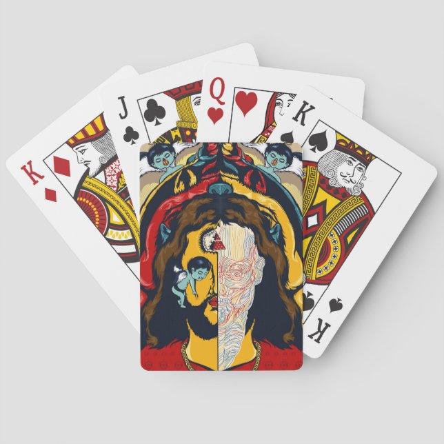 Anatomy of Jesus Playing Cards (Back)