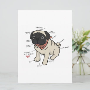 Anatomy Of Pug Dog Chart Menu