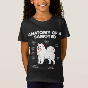 Anatomy Samoyed Dog Dog Lover Dogs Doggy Samoyed D T-Shirt