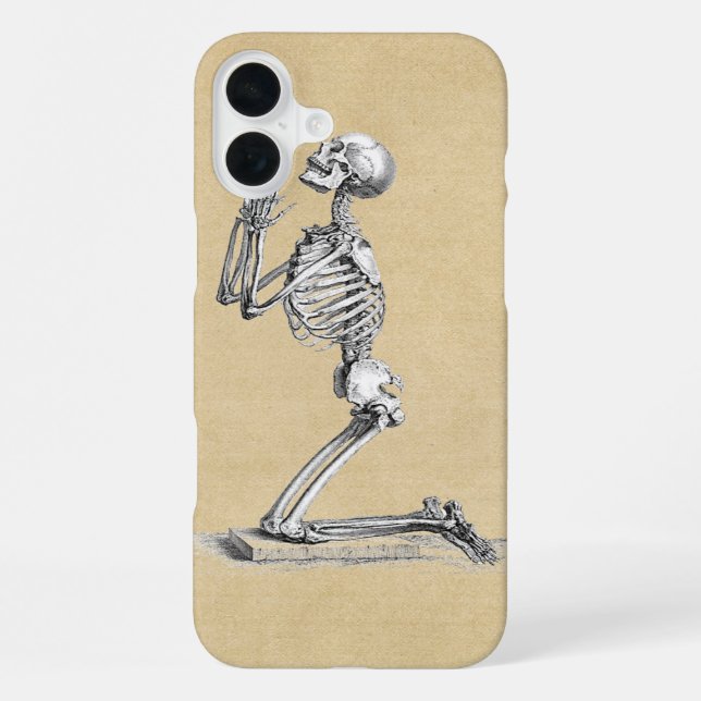 Anatomy Skeleton Illustration iPhone Case (Back)