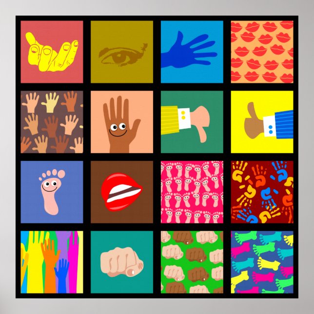 Anatomy Tile Wallpaper Poster (Front)