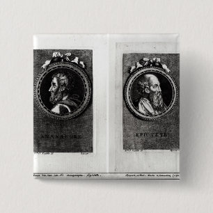 Anaxagorus and Epictetus 15 Cm Square Badge