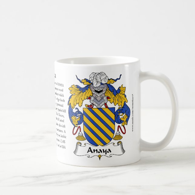 Anaya Family Coat of Arms Mug (Right)