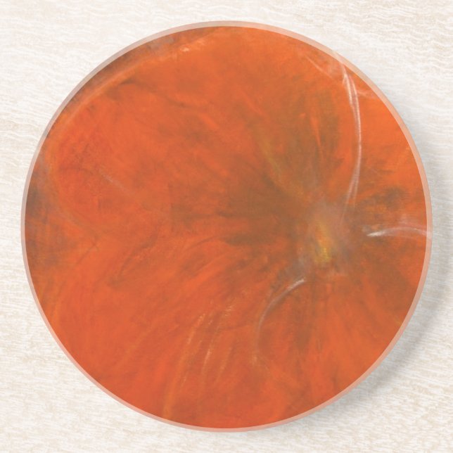 Anca Sofia Decorative Art: Inlove poppy Coaster (Front)