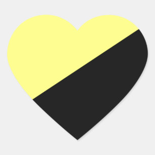 Ancap Anarchocapitalist Flag Heart Sticker