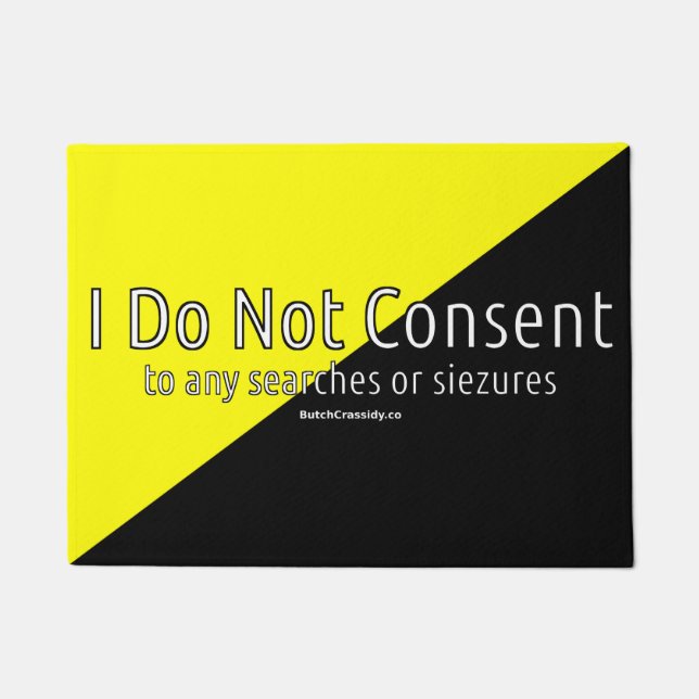 Ancap - I Do Not Consent Doormat (Front)