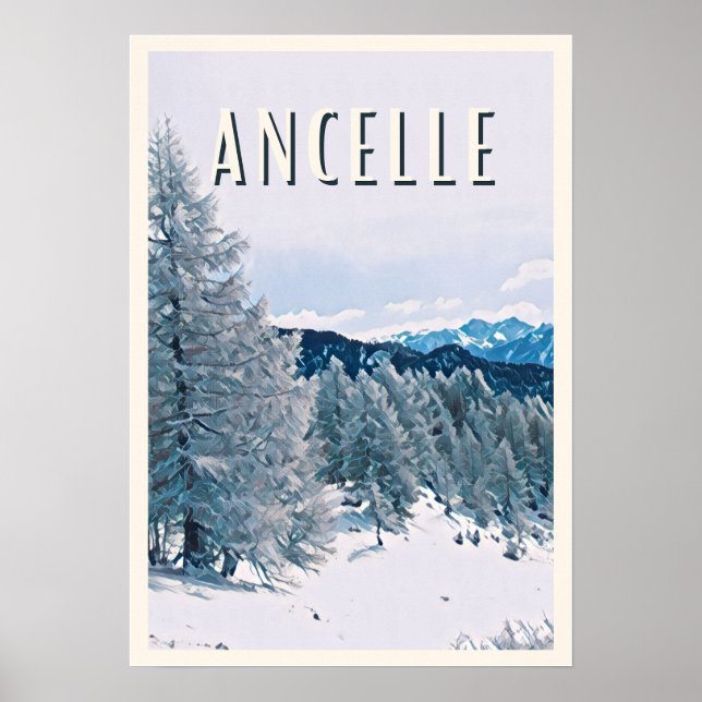 Ancelle Station de ski Poster (Front)