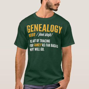 Ancestry For Genealogists Definition of  T-Shirt