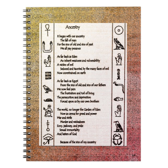 Ancestry Spiral Notebook (Front)