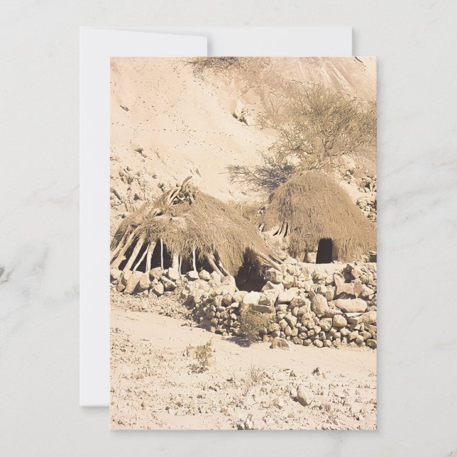  Anchient Desert Dwelling  Holiday Card (Front)