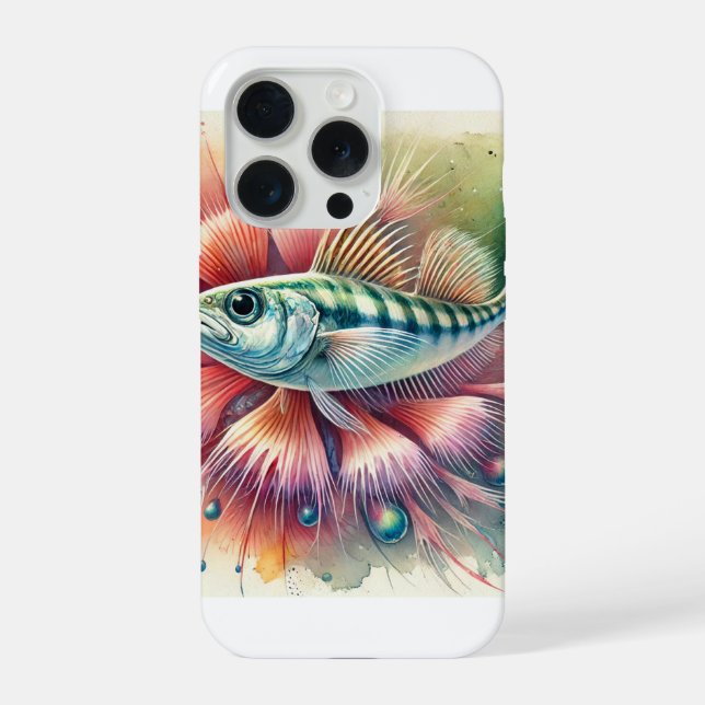 Anchoa ojitos 010824AREF133 - Watercolor iPhone Case (Back)