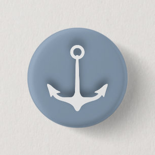 Anchor 3 Cm Round Badge