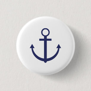 Anchor 3 Cm Round Badge