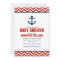 Anchor and Chevrons Nautical Baby Shower {red}
