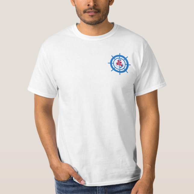 Anchor and steering wheel T-Shirt (Front)