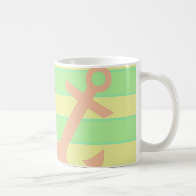 Anchor and Stripes Coffee Mug (Right)
