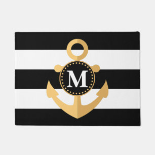 Anchor and Stripes Doormat
