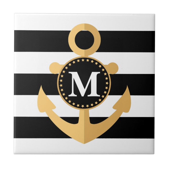 Anchor and Stripes Tile (Front)