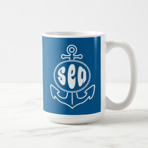 Anchor And The Sea Coffee Mug
